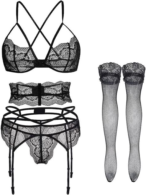 garter lingerie|Amazon.com: Garters And Stockings Set.